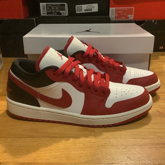 Nike Air Jordan 1 Low Gym Red Sail Mens Size 9 - Picture 1 of 13